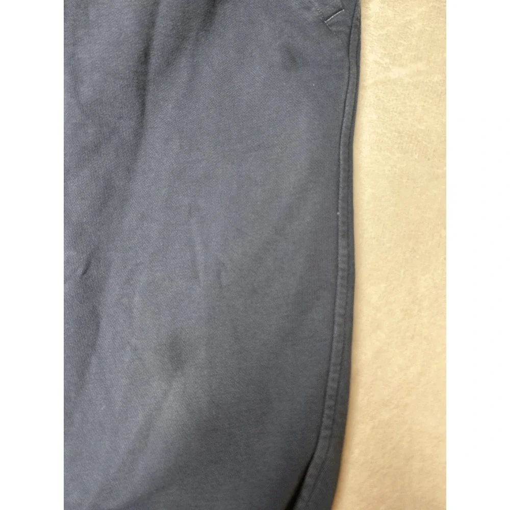 Vrst Men's Large Blue Washed Twill Terry Jogger Pockets Pull On‎ Elastic Waist